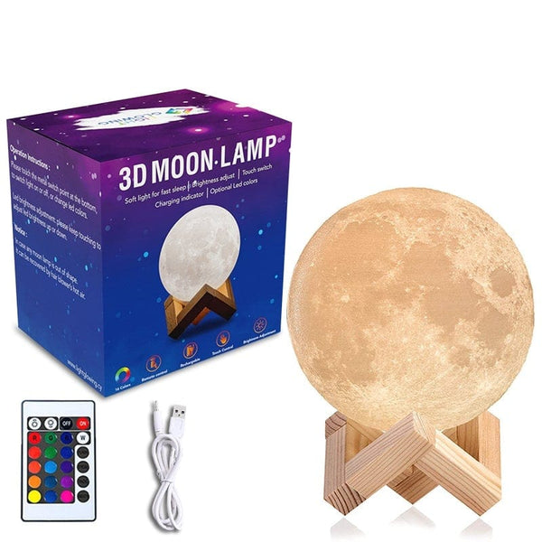 3D moon lamp light from kids